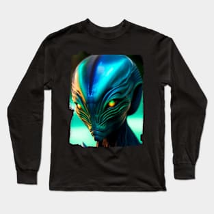 Ufo sighting from a military fighter plane Long Sleeve T-Shirt